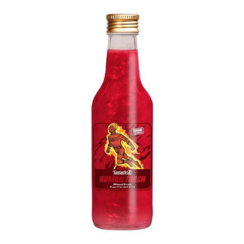 Marvel Fantastic Four - Human Torch Mixed Fruit Soda 330ml  (OUTLET) (Best før:19.04.2026 )