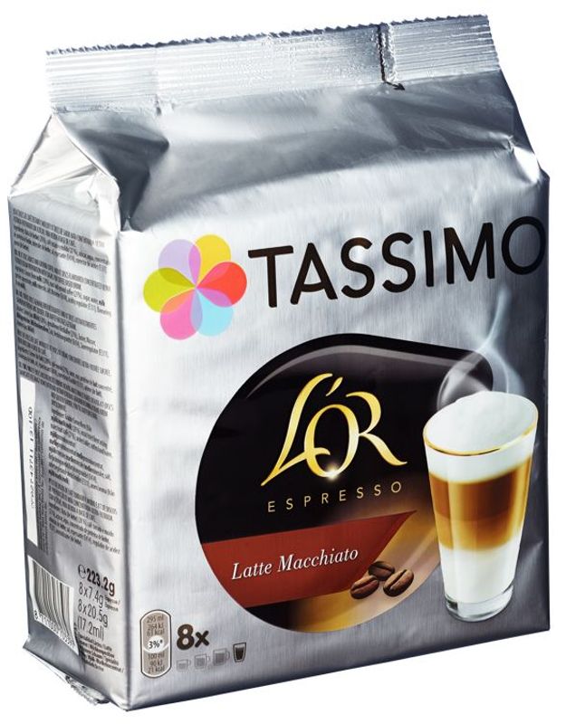 TASSIMO L'OR LATTE MACCHIATO 5 pakker a' 8 stk.