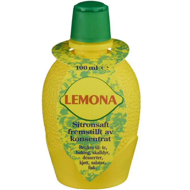 Hovedbilde Sitronsaft 100ml lemona 12 flasker