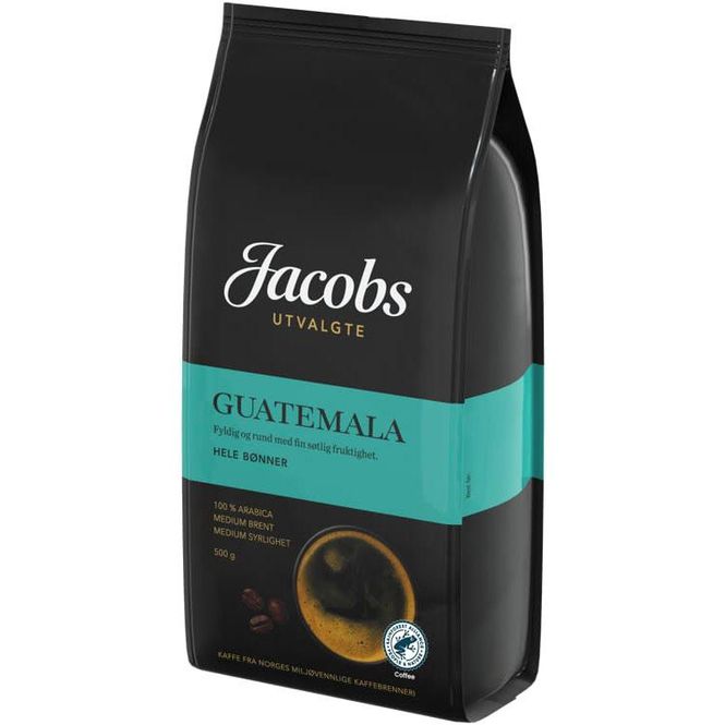 Hovedbilde Guatemala kaffe hele bønner 500g jacobs