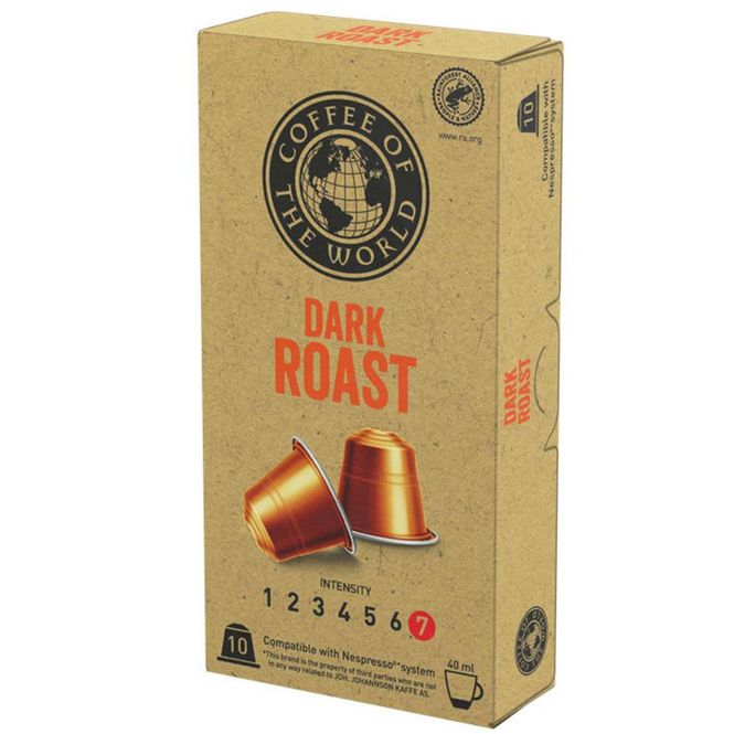 Hovedbilde Cotw dark roast kapsel 100 stk