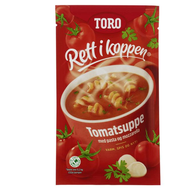 Hovedbilde TOMATSUPPE M/MOZZARELLA 26G RETT I KOPPEN 20 poser