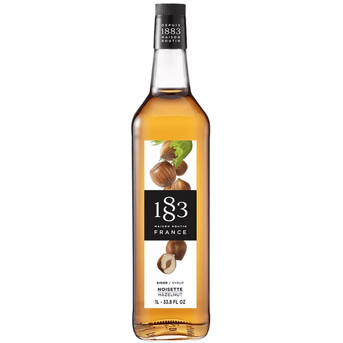 1883 Maison Routin - Hasselnøtt 1L Plastflaske PET - Kaffe- og cocktailsirup
