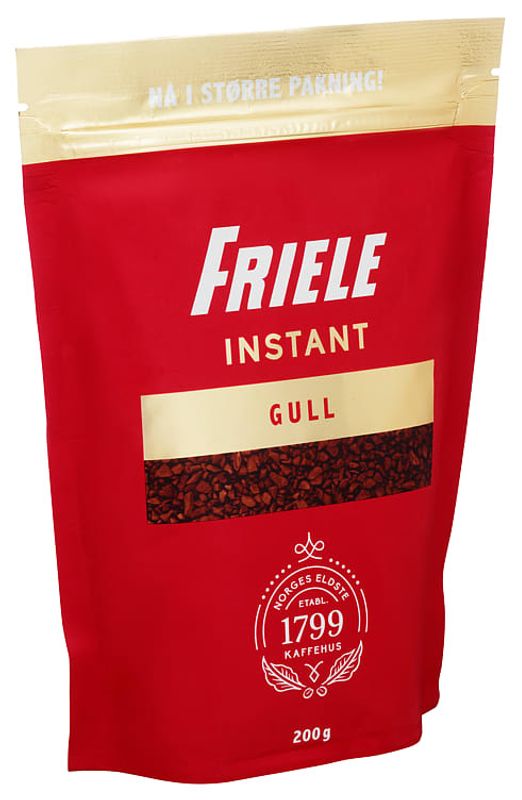 Friele instant gull 200g refill 6poser