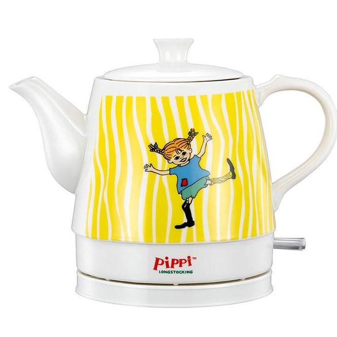 Hovedbilde Pippi Langstrømpe vannkoker i keramikk - 0,8 liter - Happy ...
