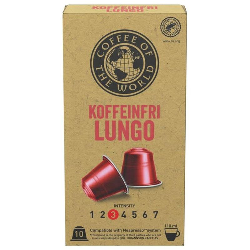 Cotw lungo koffeinfri kapsel 100stk