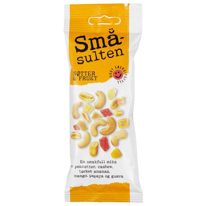 Hovedbilde Småsulten mix nøtter&frukt 21 poser a 60g