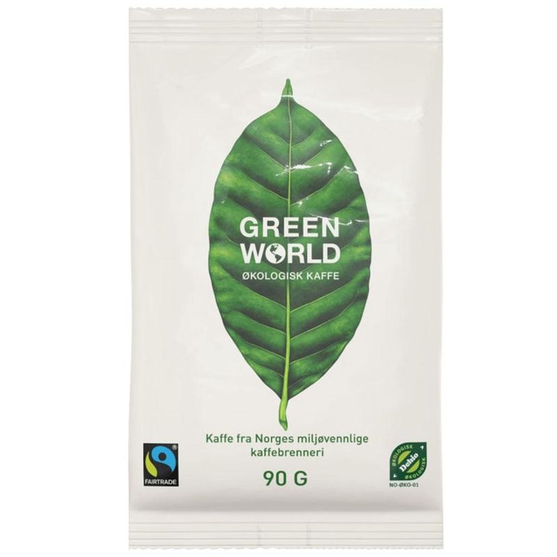Green world kaffe dobbel finmalt 36x90g
